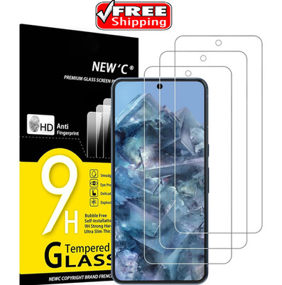 3 Pack Google Pixel 8 Pro Screen Protector Flexible  Glass Clarity Anti-drop NEW