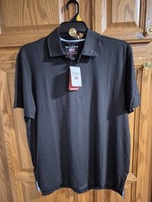 Chaps Everyday Performance Polo Shirt Men's sz M, Jet Black Stretch DriWear, NWT