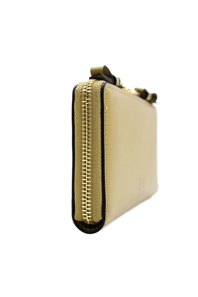 ZAC Zac Posen Womens Leather Zippered Pouch Detail Long Wallet Brown 3.5" X 7.5" - Image 2 of 4