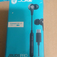 JLab JBuds Pro USB-C Wired In-Ear Earbuds In-Line Control Black