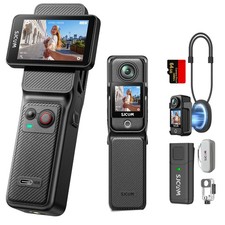 SJCAM C400pro Vlogging Camera 4K Action Camera Touch Screen 64GB Waterproof