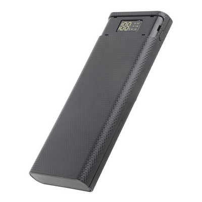 (Black)Mobile Battery Box DIY Power Bank Shell Quick Version 8x18650 Power Bank