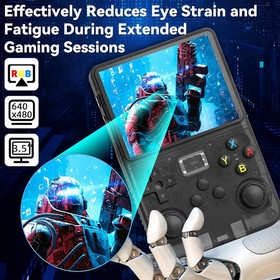 128GB, R36S Retro Handheld Video Game Console 20000 Games 3.5 Inch IPS Scree