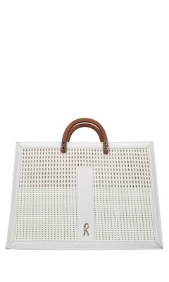 RB1254066005 Shopper ROBERTA DI CAMERINO Damen weiß SBZ01_KLEID
