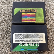 Tandy Corp Radio Shack TRS-80 Color Computer Program Lot COLOR FILE and FILE II