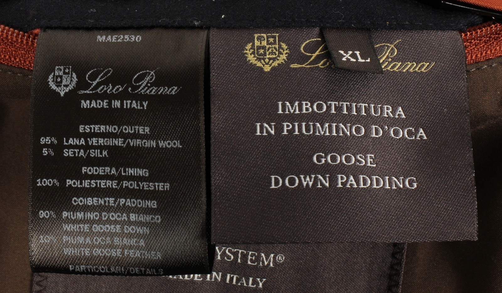 Loro Piana Wool / Silk / Goose Down Puffer Jacket - Blue - XL - $4950 Retail