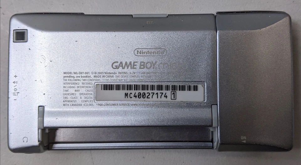 Nintendo Game Boy Micro Silver OXY-001 2005 Handheld Console Lanyard & Charger - Image 3 of 4