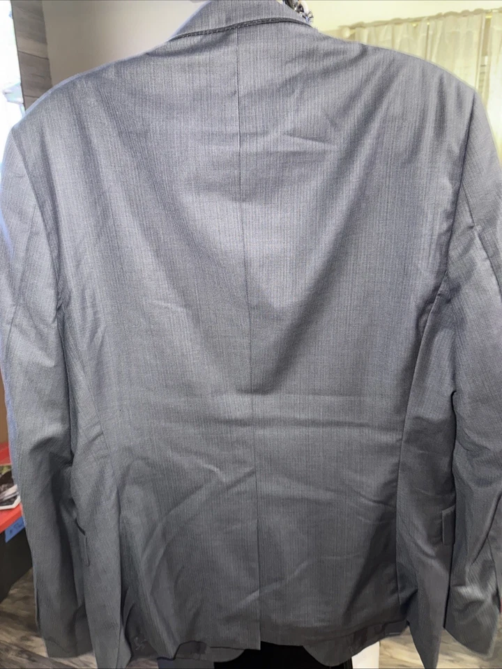 VERSACE COLLECTION Gray Wool Slim Blazer and Pant  (Pants are 52) - Image 4 of 4