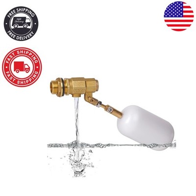Versatile 1/2 Inch Brass Float Valve with Adjustable Arm for Pools & Tanks