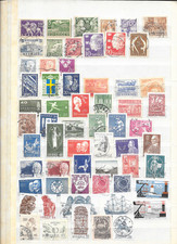 SUEDE-    100  timbres obliteres-   68/5