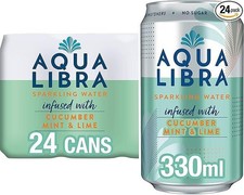 AQUA Libra Refreshing Sparkling Water Natural Fruit Flavouring No Sugar&Calories