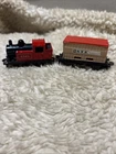 VNTG 1978 Matchbox Lesney 0-4-0 Steam Loco #43 & 1977 #25 Flat Car Diecast Train