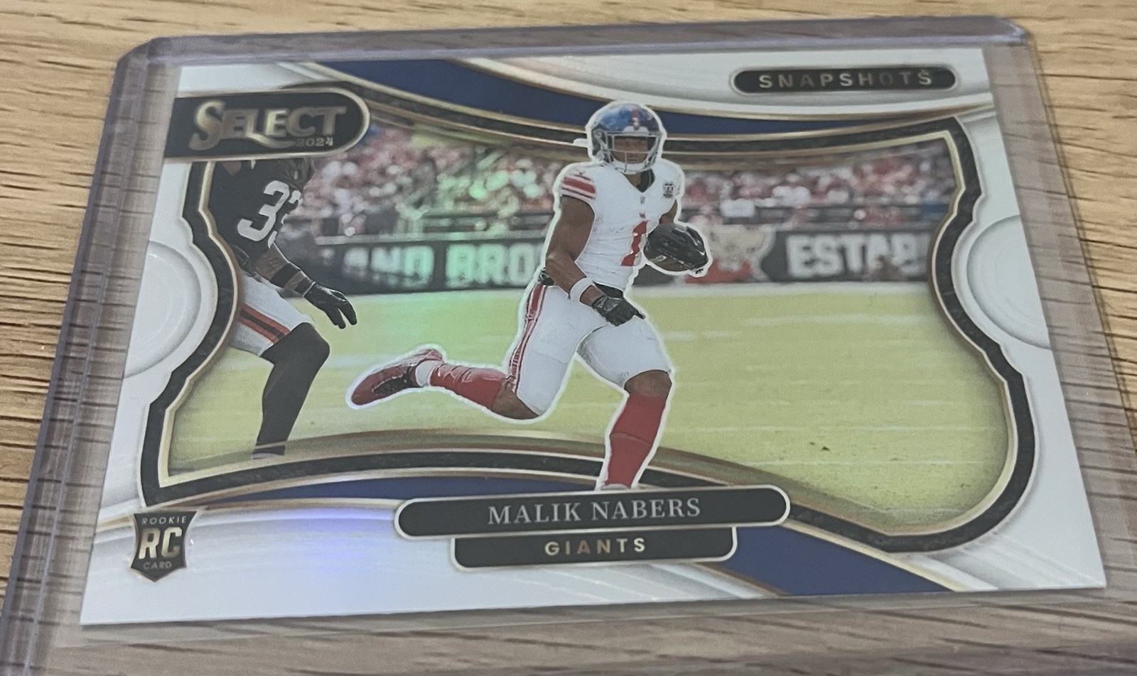 2024 Panini Select - Snapshots Malik Nabers #18 Silver Prizm (RC)