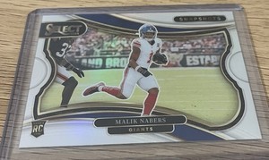 2024 Panini Select - Snapshots Malik Nabers #18 Silver Prizm (RC)
