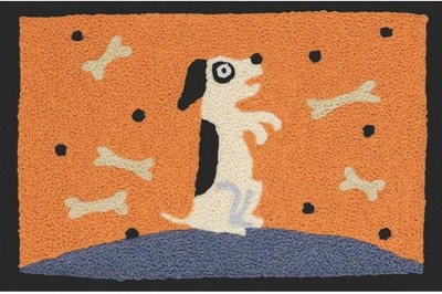 Jellybean Good Boy Sit Accent Rug 20x30 Machine Washable Indoor Outdoor