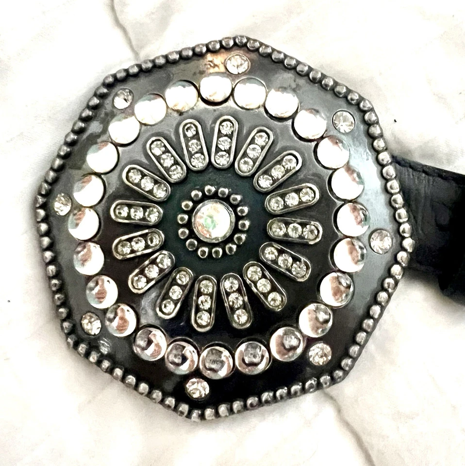 Cinturón de cuero de avestruz Tony Lama Concho  Foto 4 de 4