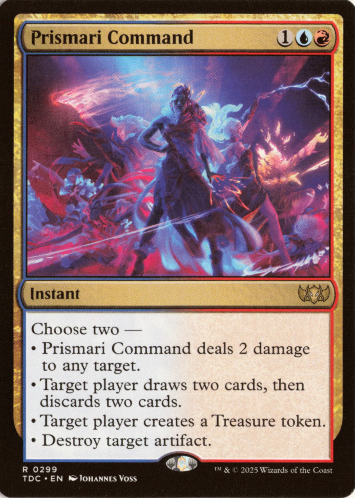 Prismari Command 299 TDC Commander: Tarkir: Dragonstorm NM