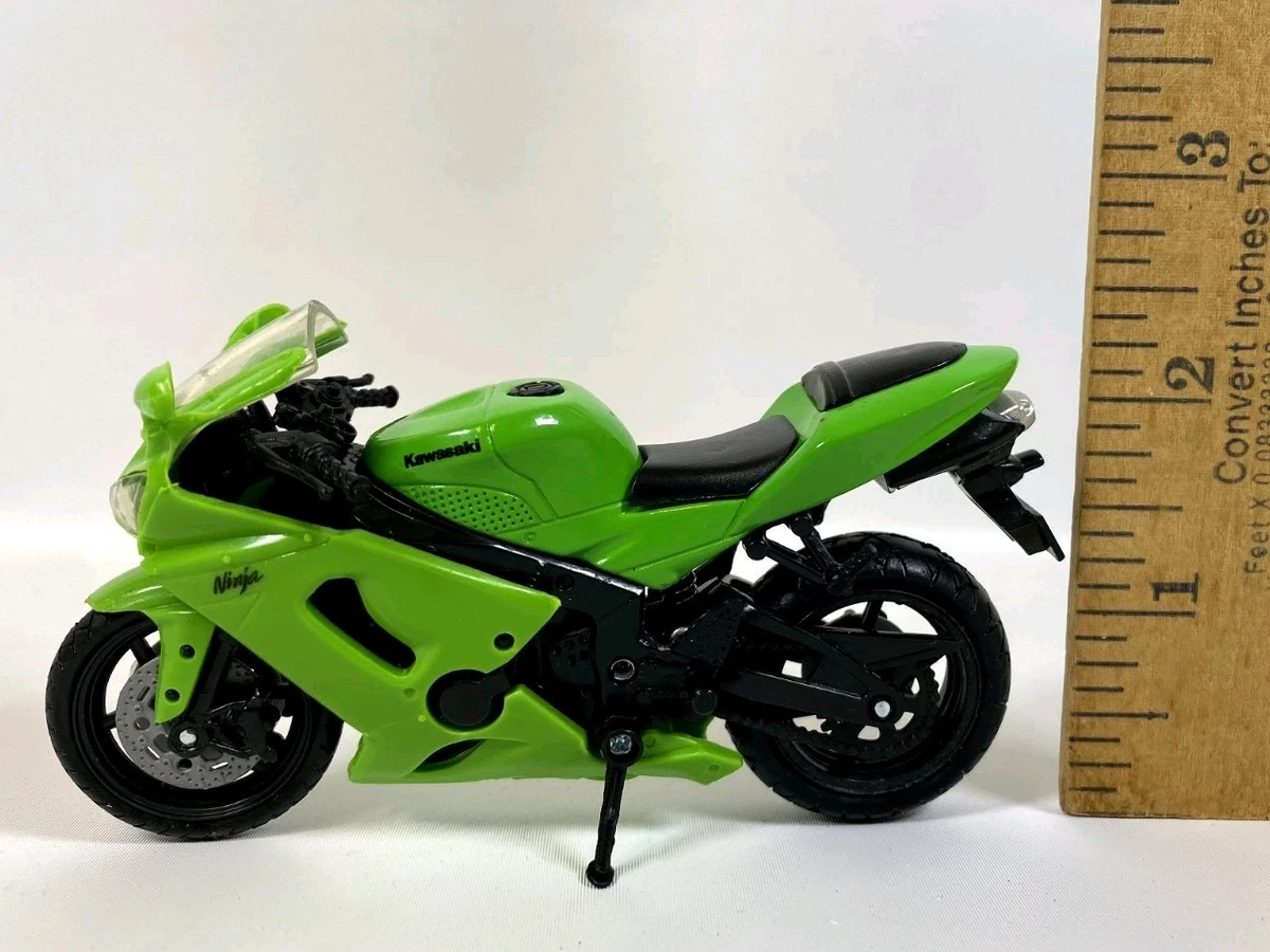 New Ray Kawasaki Motorcycle Ninja ZX-6RR 1:18 Scale Green | eBay
