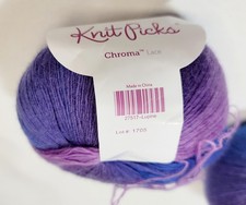 Lupine 100gr Skein 874yd Knit Picks CHROMA LACE Wool/Nyl Sgl YARN