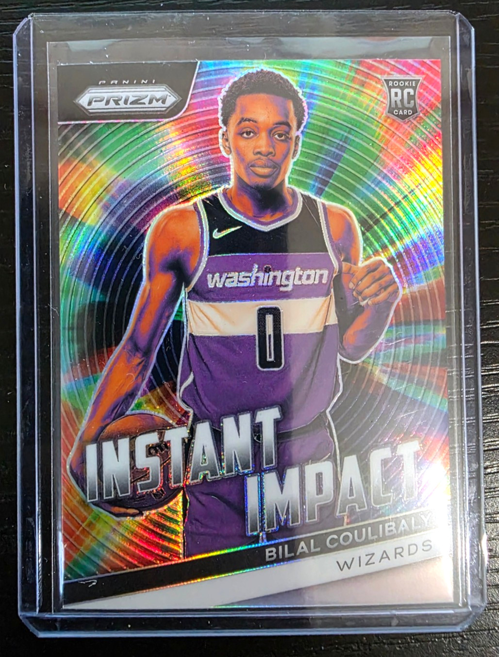 Bilal Coulibaly 2023-24 Panini Prizm Instant Impact Silver Prizm RC Wizards