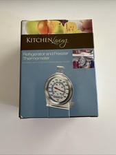 Refrigerator Freezer 4" x 3" Analog Thermometer Kitchen Living Never Used NIB