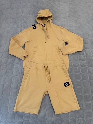 MA.STRUM Core Tracksuit Set Sand Hoodie Shorts MAS4465 MAS2337 Size [L]