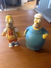 2 Vintage Simpons 2001 Figures - PLAYMATES THE SIMPSONS SERIES