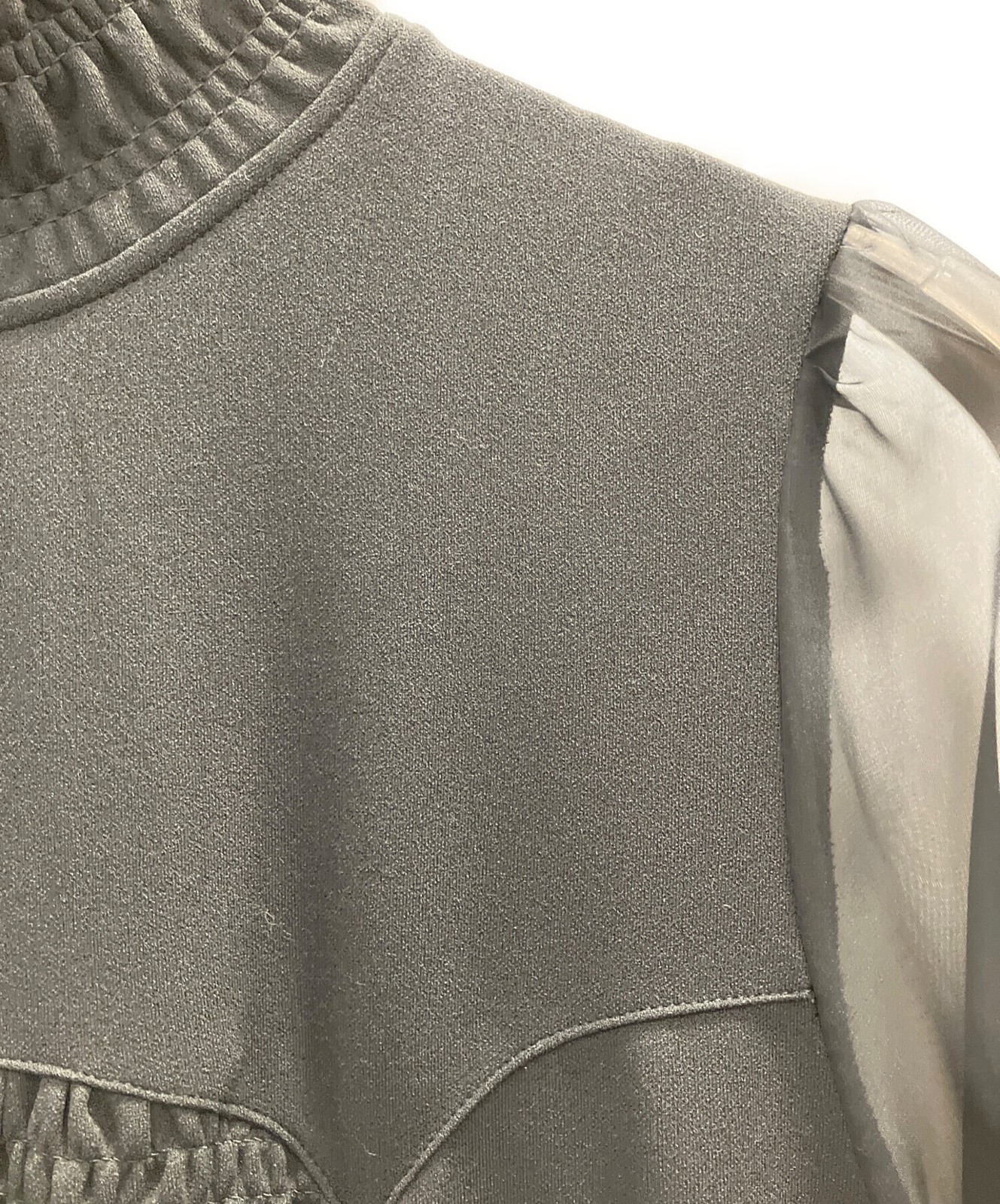 Ameri/ (Ameri) UND SWITCH SHIRRING DRESS Black Si… - image 3