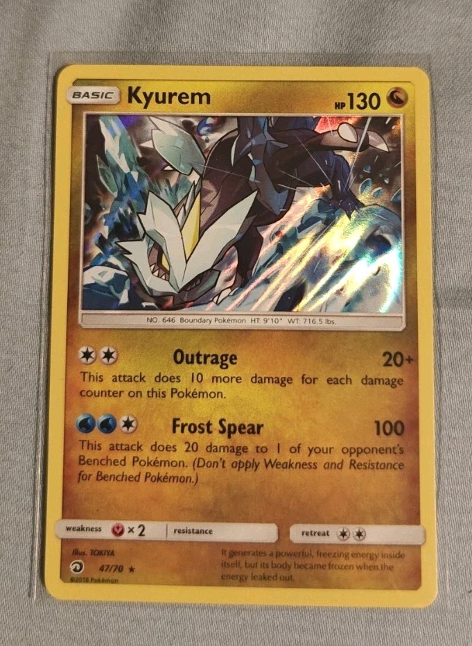Pokemon TCG Kyurem 47/70 Dragon Majesty Holo NM/LP Card