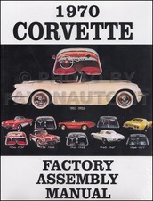1970 Corvette Factory Assembly Manual Bound Exploded Views Parts Chevrolet Chevy