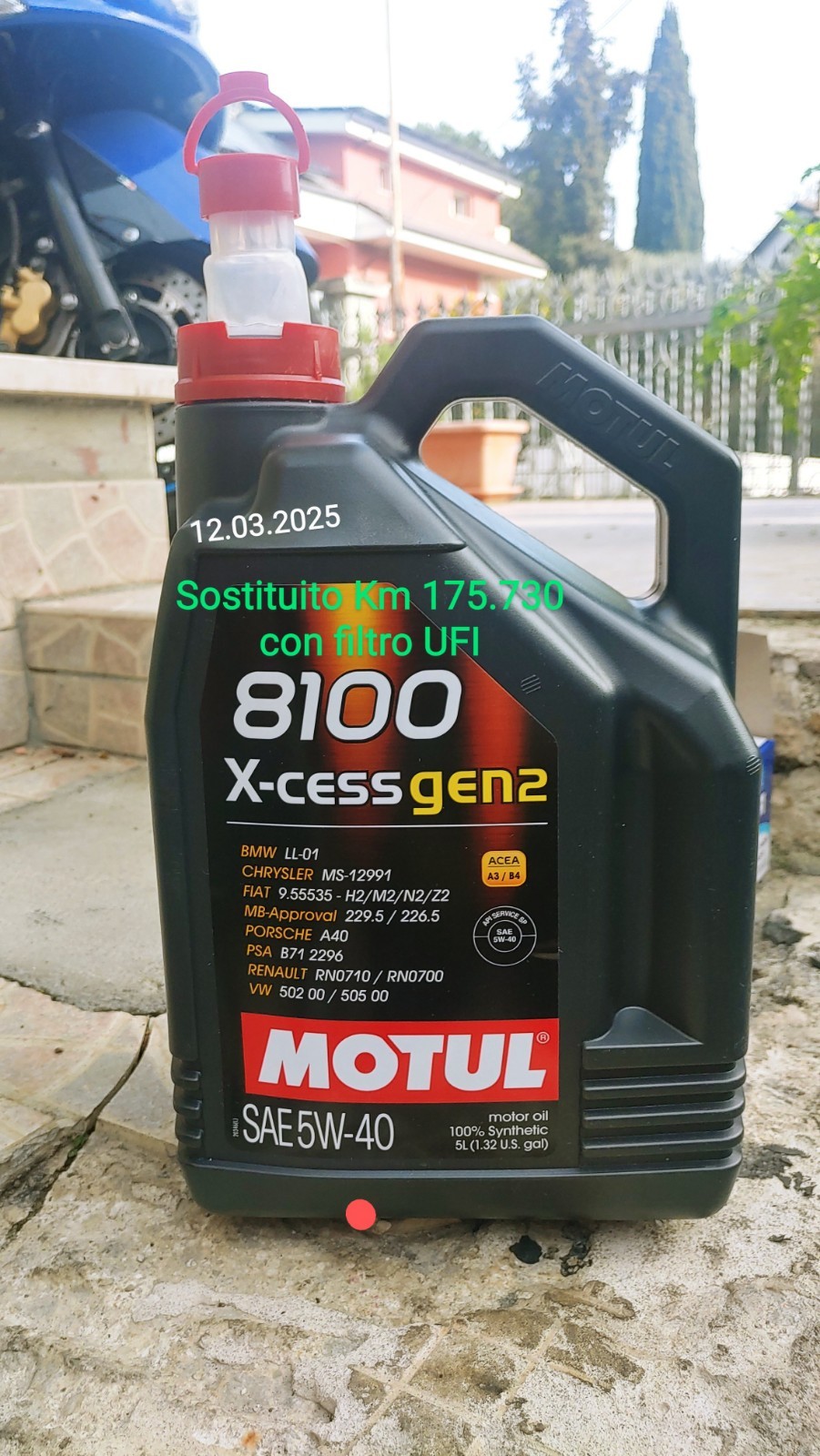 5 LT Olio Motore MOTUL 5W40 8100 XCESS GEN2 VW 502.00 505.00 MB 229.5 A3/B4 MO28 3374650296524 - Foto 3