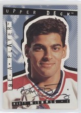 1994-95 Upper Deck Be a Player Signatures Marty McInnis #14 Auto k5i