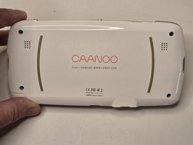 GPH CAANOO White Emulator Linux Handheld Console Very Rare WORKS W/ Cord