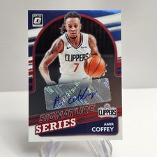 2021-22 Donruss Optic #SS-ACF Amir Coffey Signature Series Auto LA Clippers Card