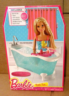 BARBIE...BATH FUN, BATHTUB AND ACCESSORIES...NRFB