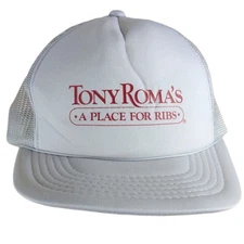 Tony Romas Ribs Hat Newport Beach CA Restaurant Bbq Ribs Gray A Place For Ribs