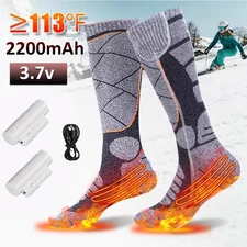 Electric Heated Socks Rechargeable Battery Men Women Winter Foot Warmer