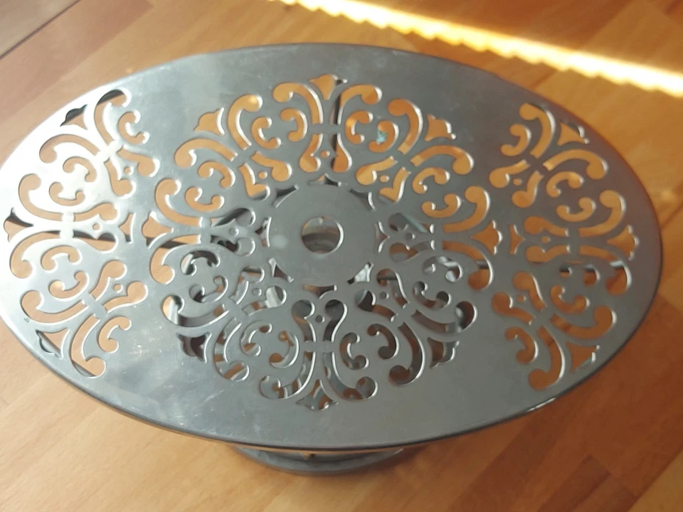 SELTEN Duo Petroleum Art Deco Rechaud WMF Straußenmarke 1925-30 Stövchen  - Bild 4 von 4