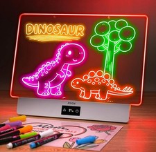 LED Lumiboard 8 Colors Rechargeable 13.8" X 9.3" Incl. markers built-in stand