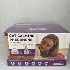 BRAND NEW  Cat Calming Pheromone Diffuser Kit  : 2 Diffusers  4 Refills