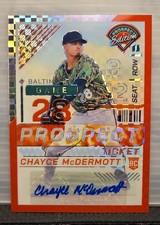 2024 Panini Prospect Chayce McDermott #44 Red Power Prizm Signatures /99 AU, RC)