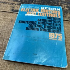Machine Design ELECTRIC MOTORS AND CONTROLS 1975 Magazine USA Origin 