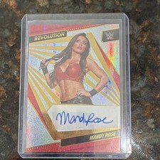 2022 Panini Revolution WWE Autograph Mandy Rose #AG-MRS Wrestling Card