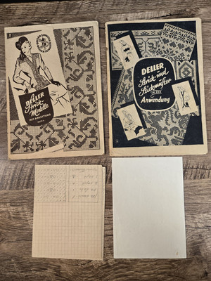 VTG ''Strick Modelle & Strickmuster'' German Knitting Patterns w/ Handmade Extras!