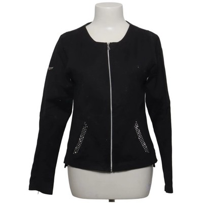 Trigema, Jacke, Damen, Größe: S, Schwarz, Baumwolle/Polyester, Einfarbig #6Ci