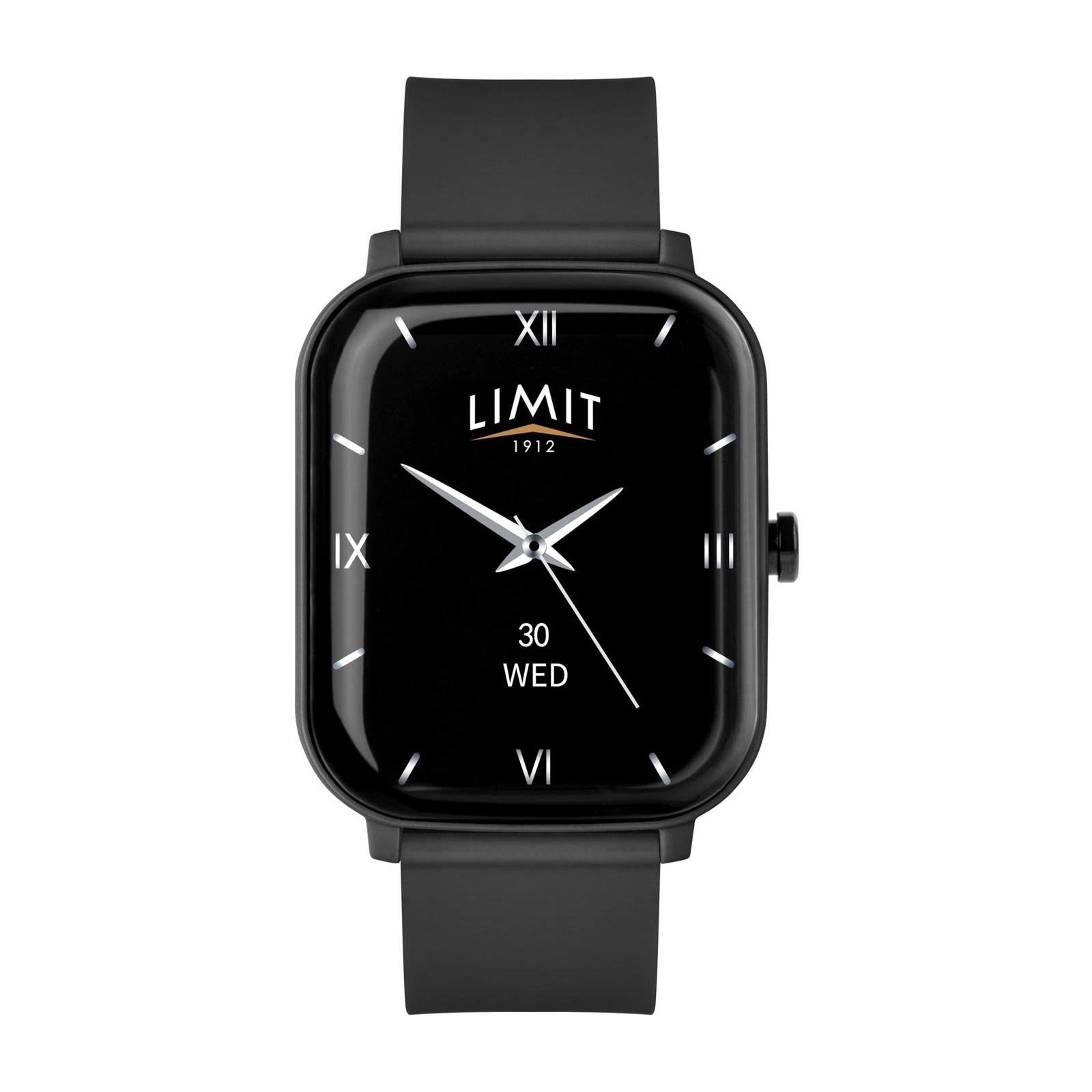 37mm Black Unisex Smart Watch Fitness Tracker with Bluetooth Calling Heart Rate