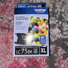 Brother LC75BK XL High Yield Ink Cartridge Black Genuine Exp 2026.05