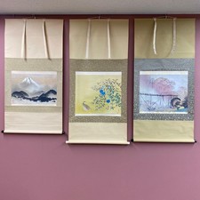 Yokoyama Taikan, Kodama Nozomi, Kawai Gyokudo Hanging Scroll Art