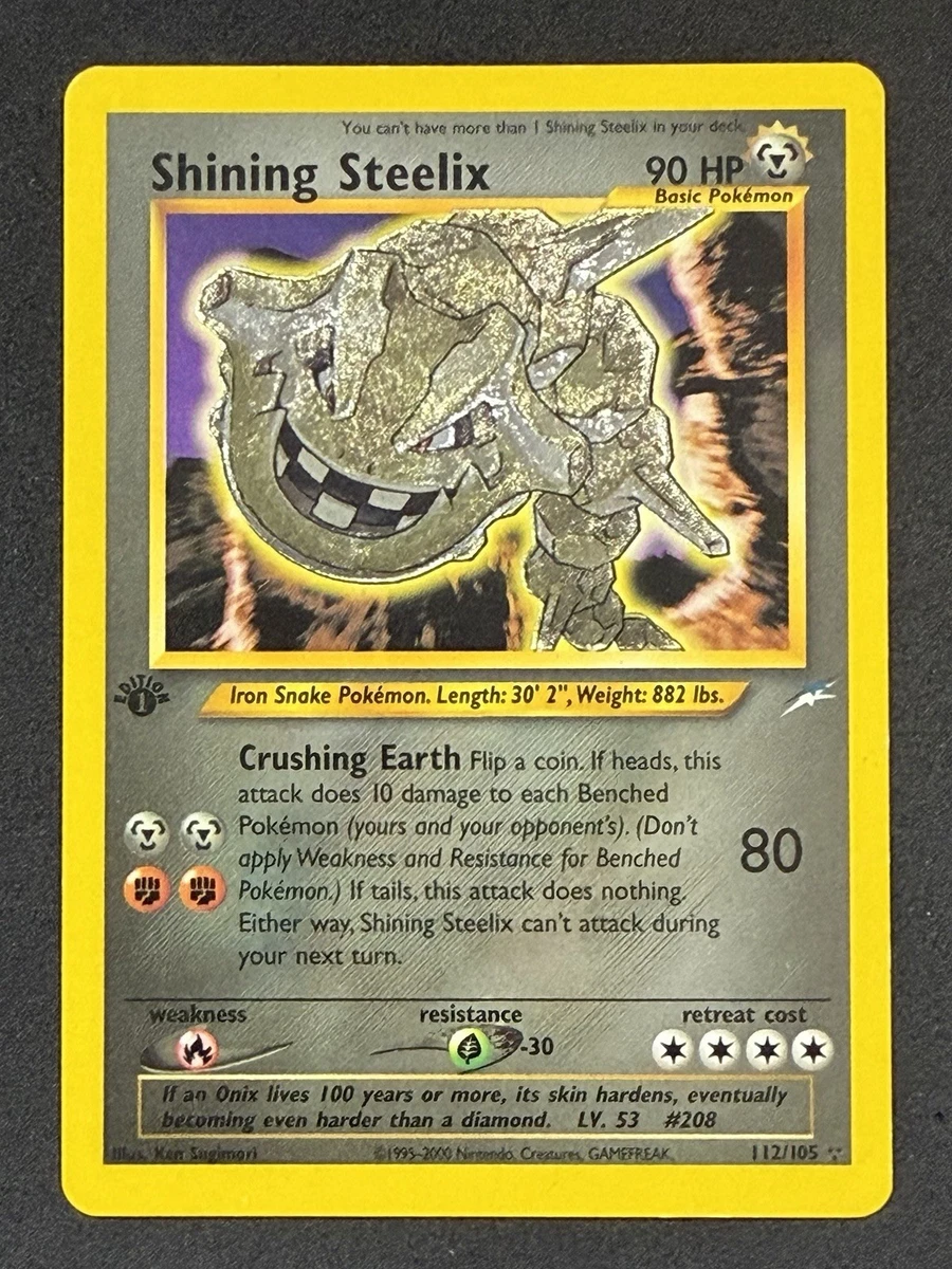shiny steelix pokemon card Radiant 050/071 S10a - Paper Moon Japan Mint / near mint condition trading card Shining Steelix (112) 2002 Pokemon