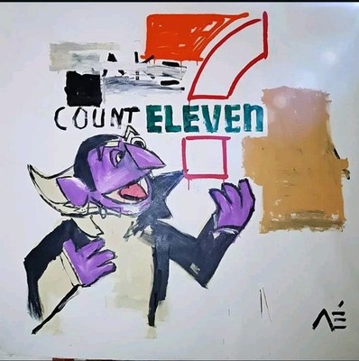 Gemälde MANUEL MANÉ |  7 ELEVEN COUNT  | XXL Unikat 1/1 | 150x150cm